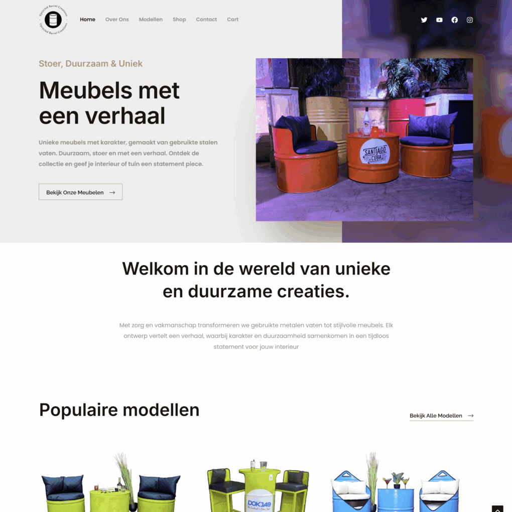 Upcycled Barrel Creations - Webshop